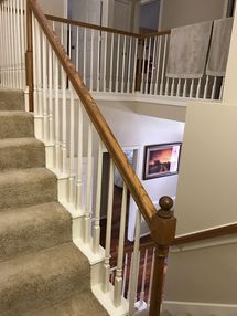 Before & After Bannister Painting in Houston, TX (1)