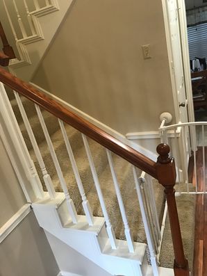 Before & After Bannister Painting in Houston, TX (3)
