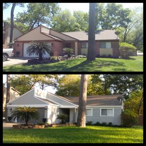 Before & After Exterior Painting in The Woodlands, TX (1)