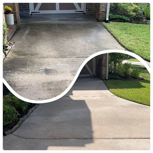 Before & After Pressure Washing in The Woodlands, TX (1)
