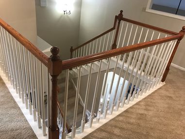Before & After Bannister Painting in Houston, TX (5)